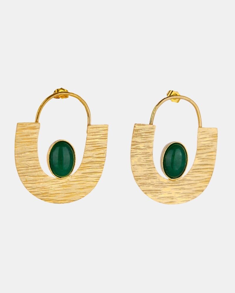 Boucles d'oreilles Ayélé - vert