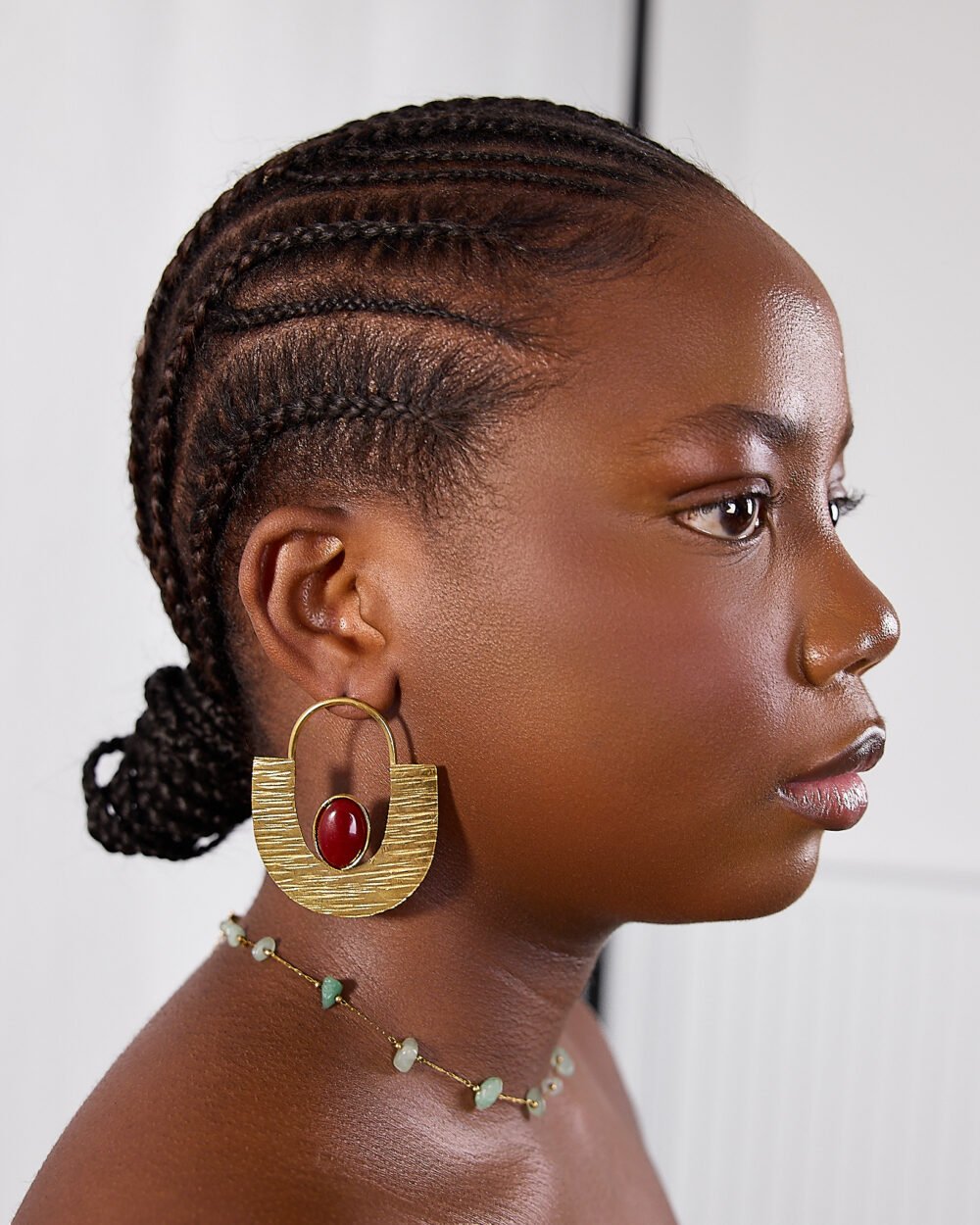 Boucles d'oreilles Ayélé - Rouge – Image 3