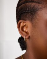 Boucles d'oreilles Eva or – Image 3