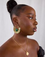 Boucles d'oreilles Ayélé - vert – Image 2