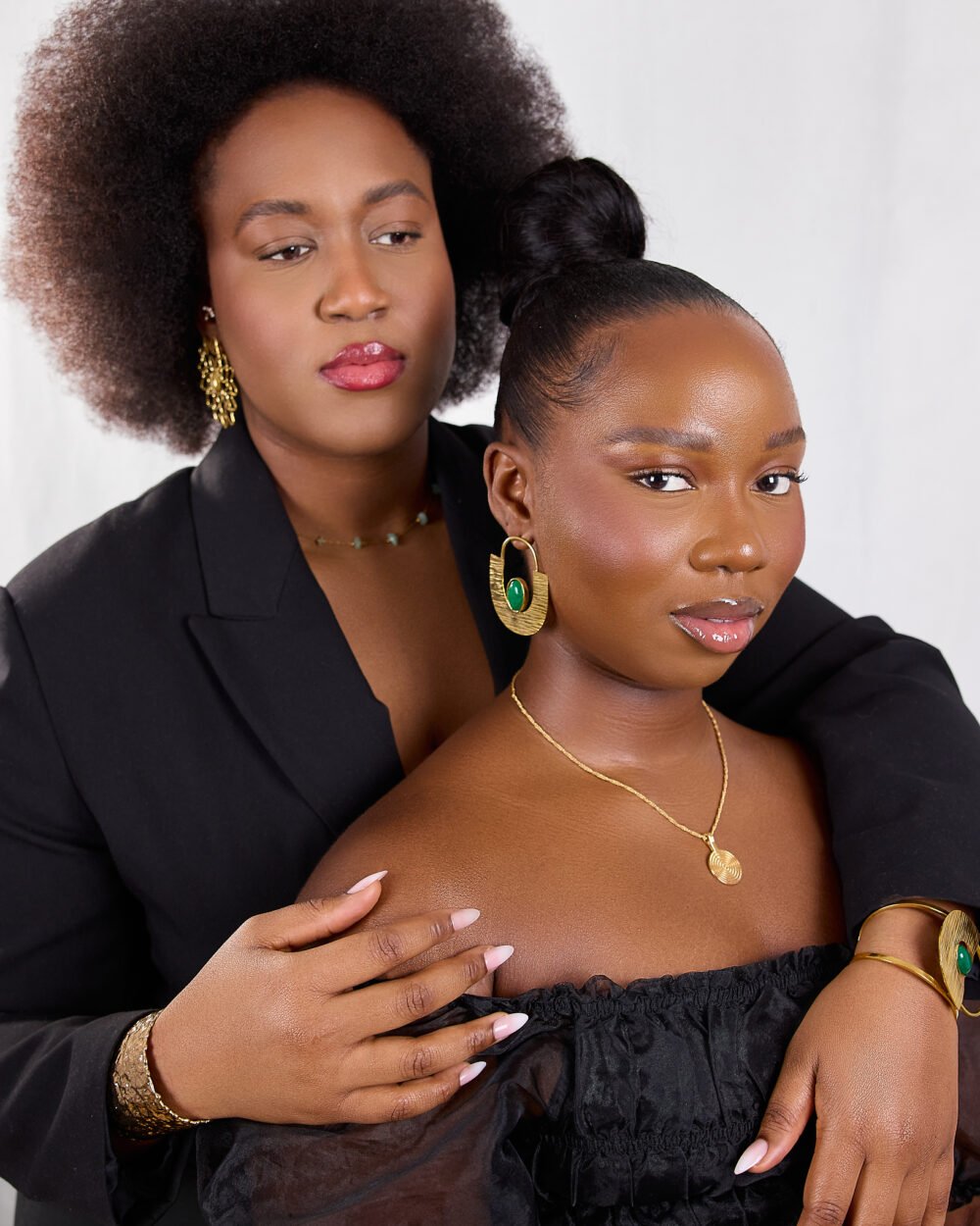 Boucles d'oreilles Ayélé - vert – Image 3