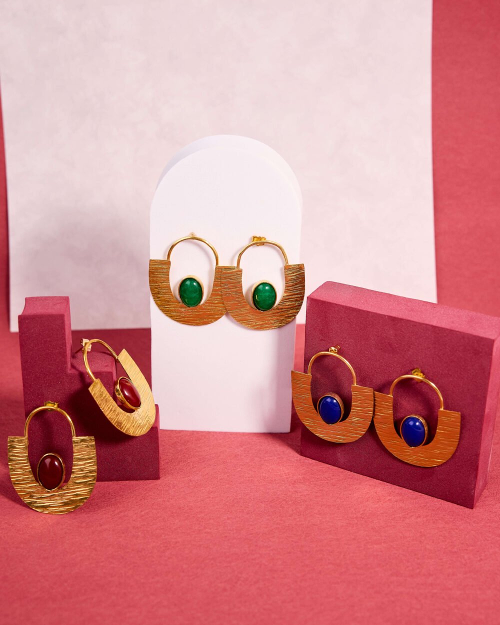 Boucles d'oreilles Ayélé - Bleu – Image 4