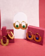 Boucles d'oreilles Ayélé - Bleu – Image 4